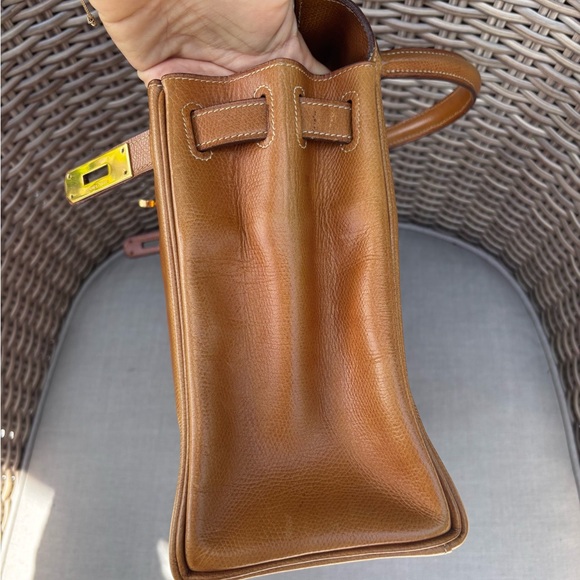 Authentic HERMES vintage KELLY 28 gold Courchevel Circa 1963 🦄 - Picture 13 of 16